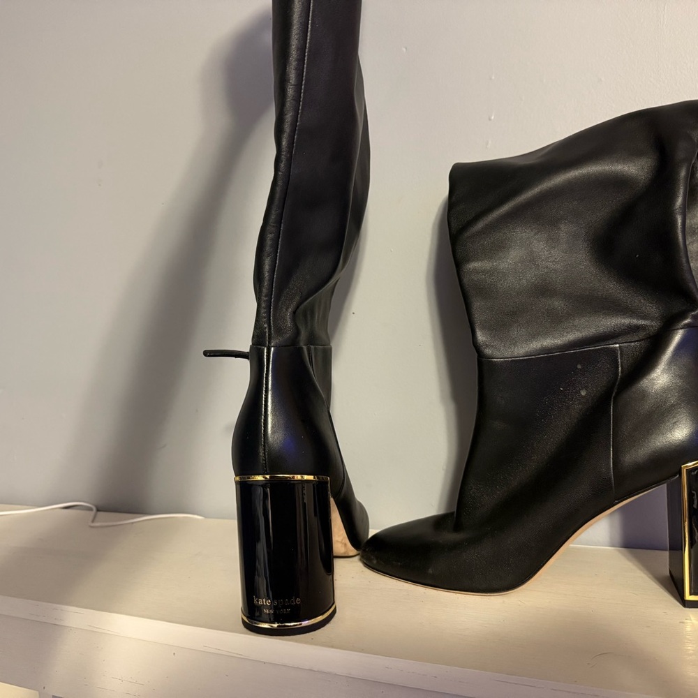 Kate Spade Black Heeled Boots